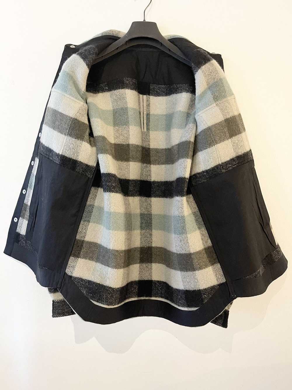 Rick Owens FW22 Strobe Pearl Plaid Overshirt - image 5