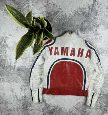 Leather Jacket × Racing × Yamaha Vintage VERY RAR… - image 1