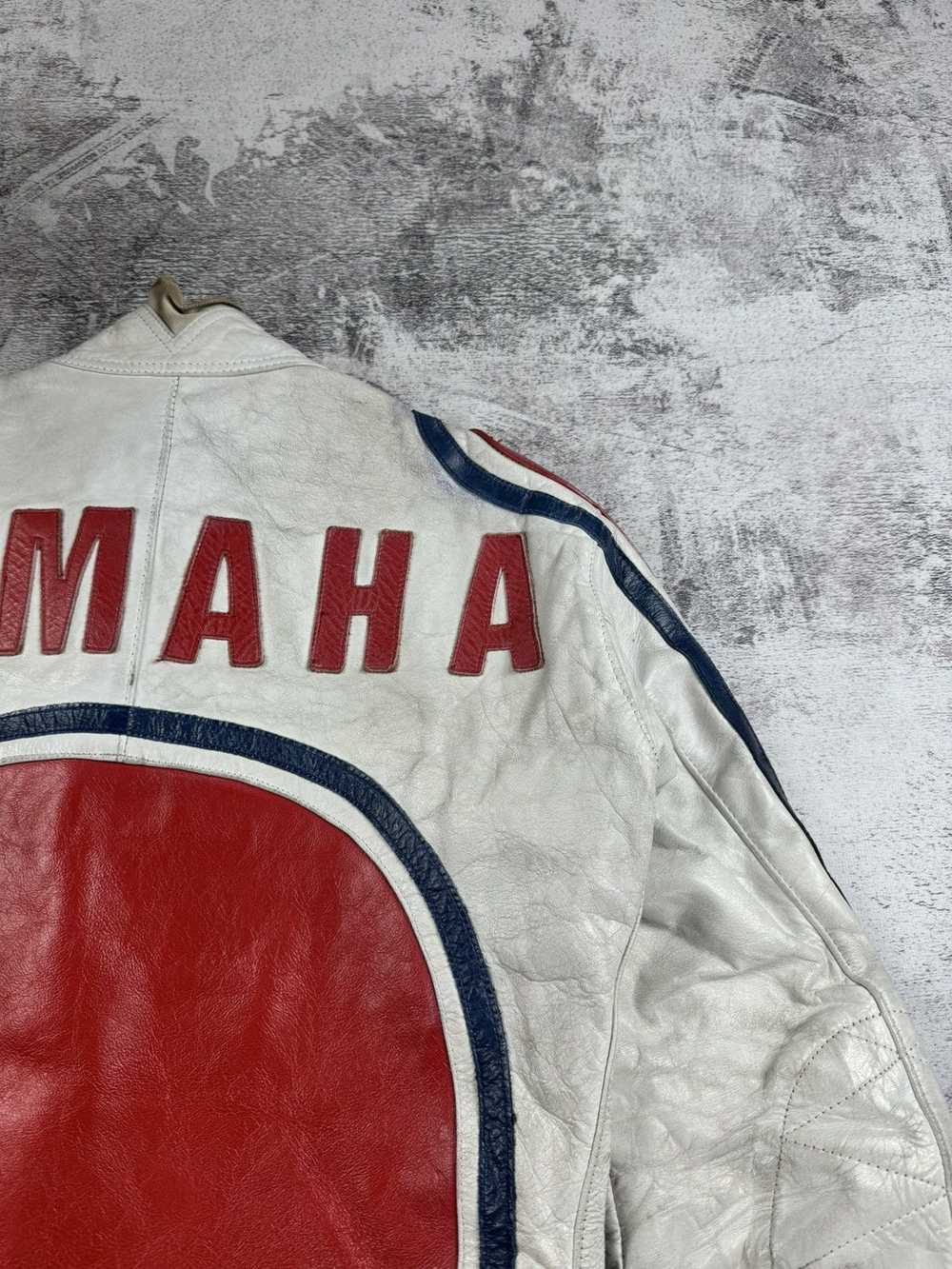 Leather Jacket × Racing × Yamaha Vintage VERY RAR… - image 7