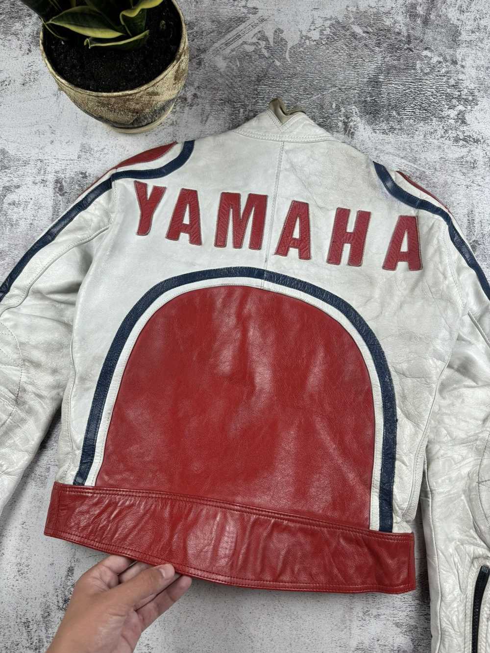 Leather Jacket × Racing × Yamaha Vintage VERY RAR… - image 9