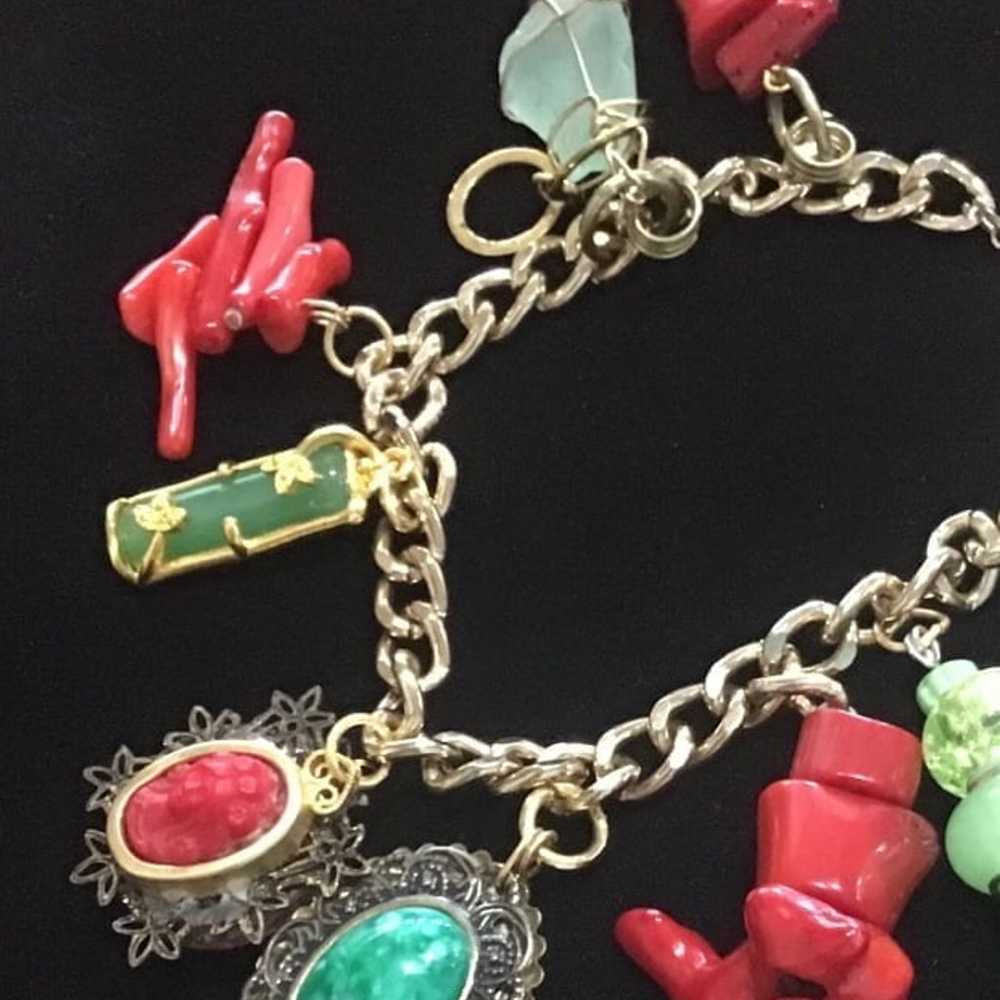 Repurpose Vintage Jewelry Charm Bracelet - image 4