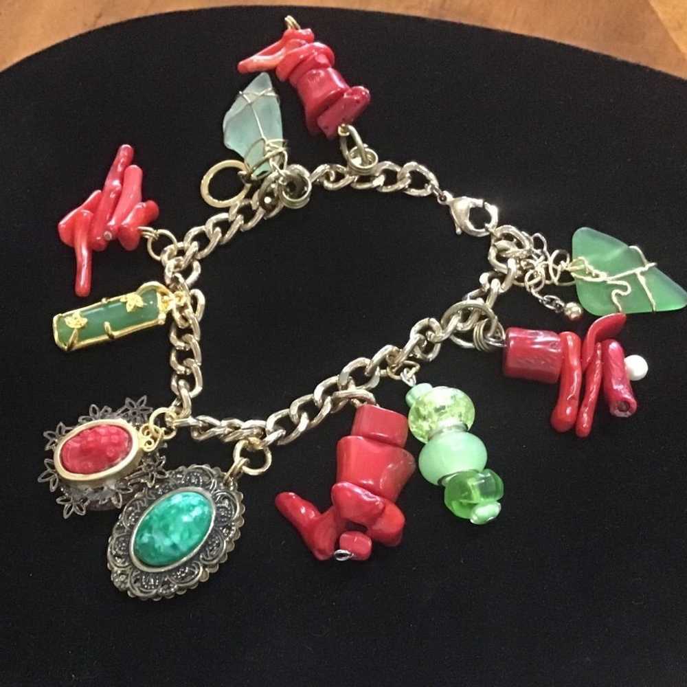 Repurpose Vintage Jewelry Charm Bracelet - image 8