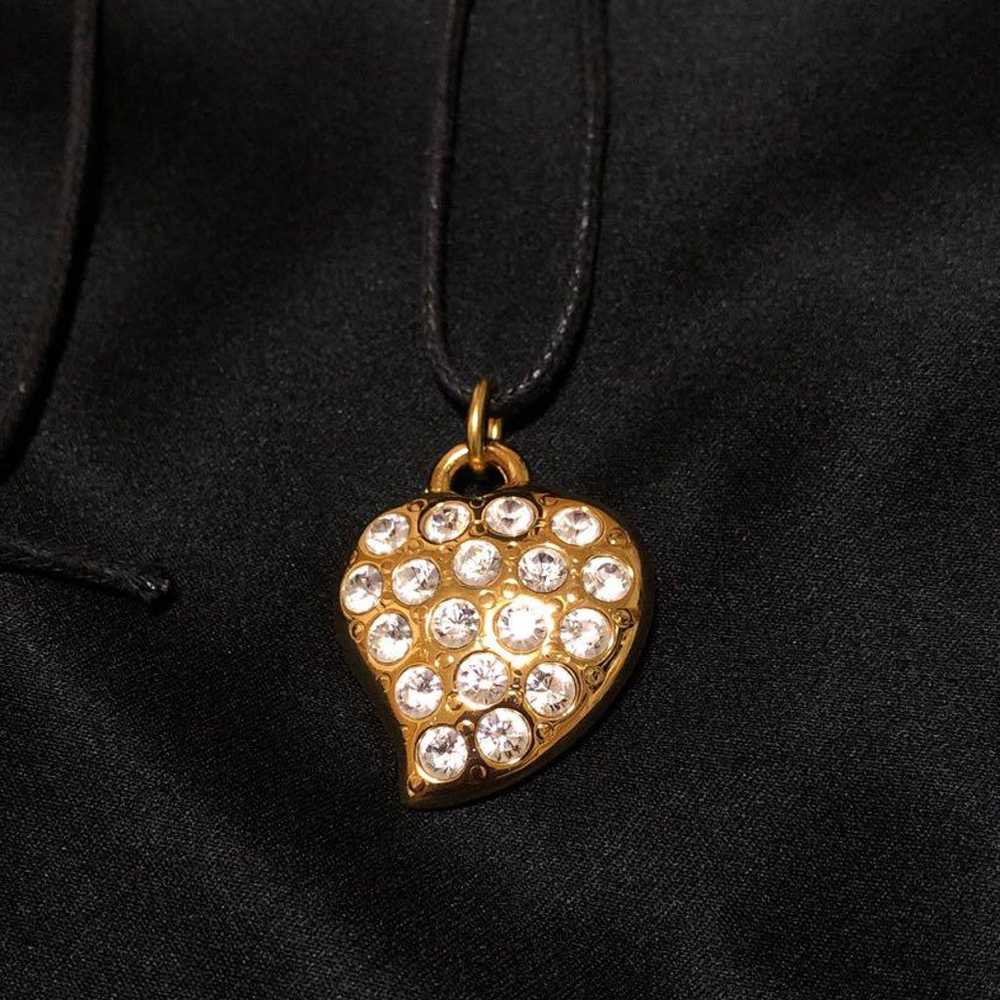 Vintage Yves Saint Laurent heart necklace - image 1