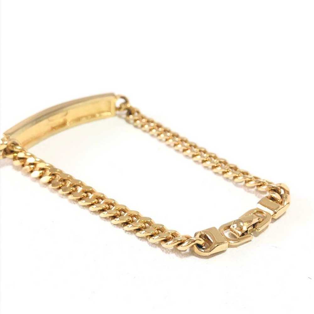 Dior Logo Plate Bracelet Gold Vintage A248023 - image 5