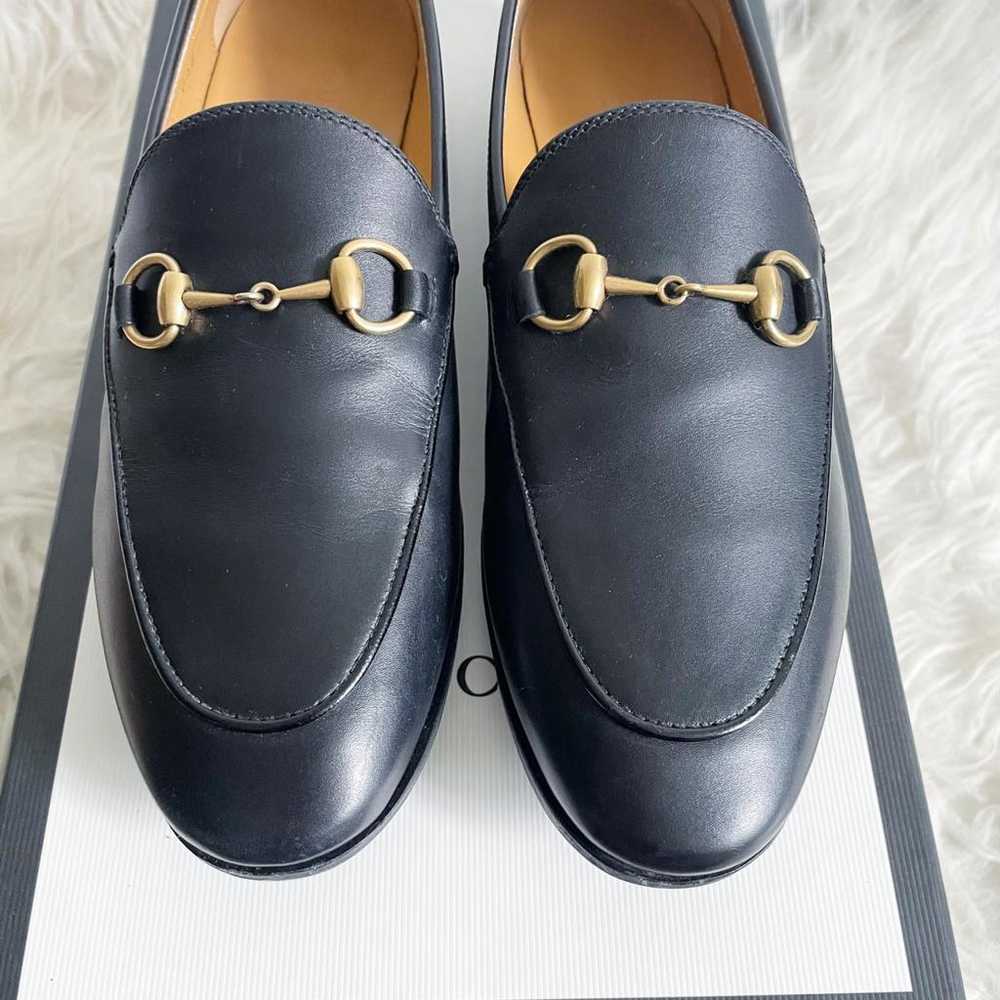 Gucci Jordaan leather flats - image 3