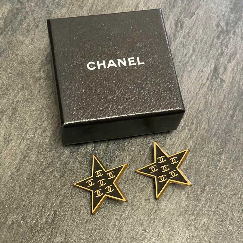 CHANEL Vintage COCO Mark Star Earrings. - image 1