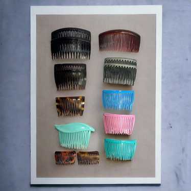 Vintage GOODY Plastic Side Hair Combs Made In USA… - image 1