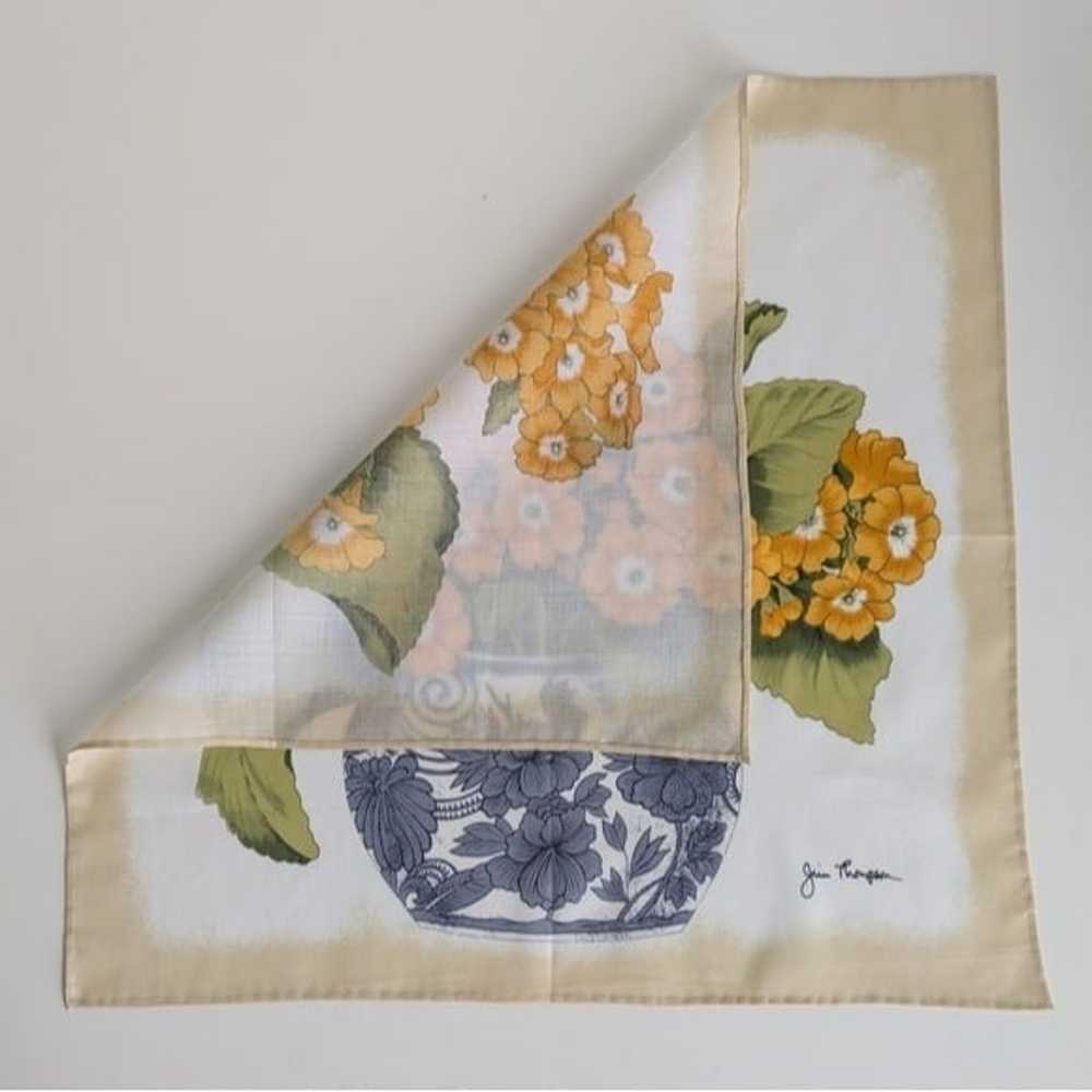 Jim Thompson Vintage Thai Silk Handkerchief Scarf… - image 5