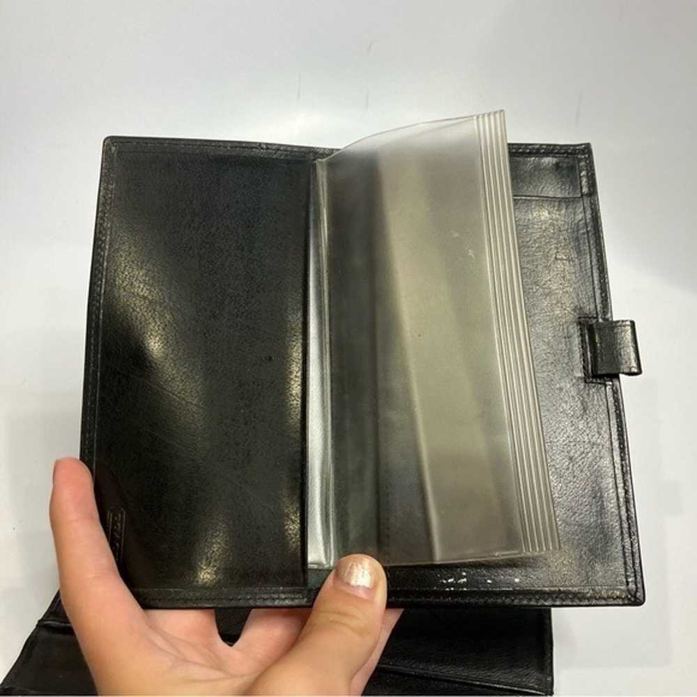 Vintage Coach wallet with insert black leather - image 4