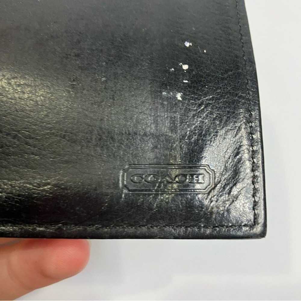 Vintage Coach wallet with insert black leather - image 6