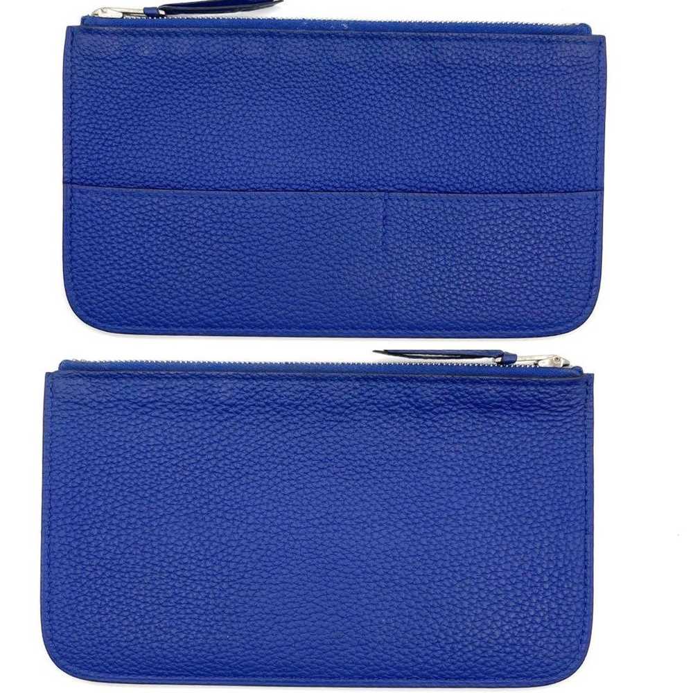 【Excellent Condition】HERMES Dogon GM Blue Long Wa… - image 8