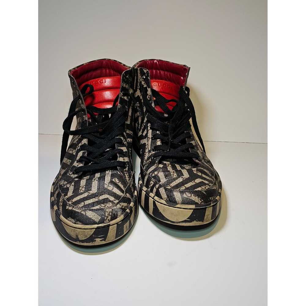 Gucci Leather high trainers - image 3