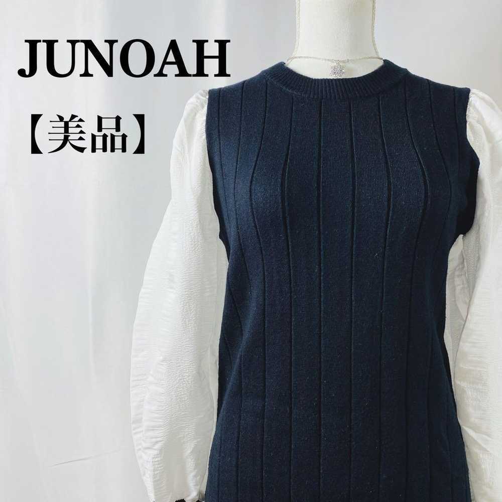 【Excellent Condition】Junoah Crew Neck Thick Rib K… - image 1