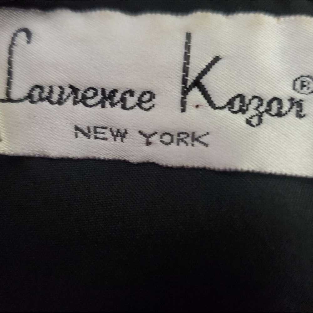 Laurence Kazer New York vtg  silk black beaded se… - image 12