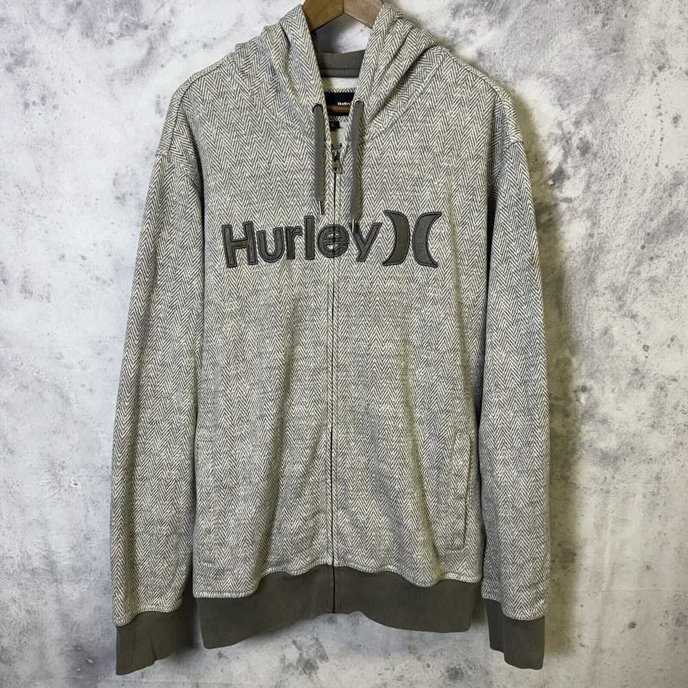 Hurley Hurley Hoodie Mens Large Gray Full Zip Ska… - image 1