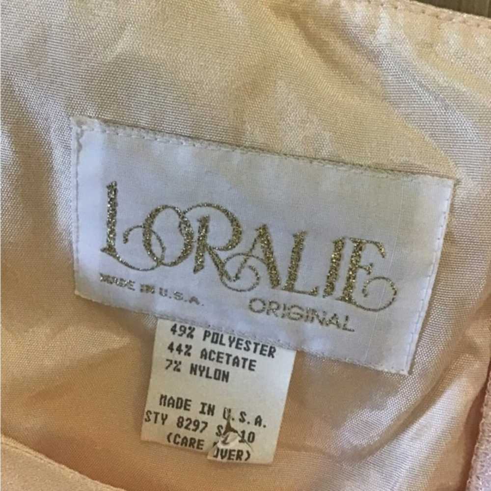 Vintage Loralie Original Satin Formal Maxi Dress … - image 10