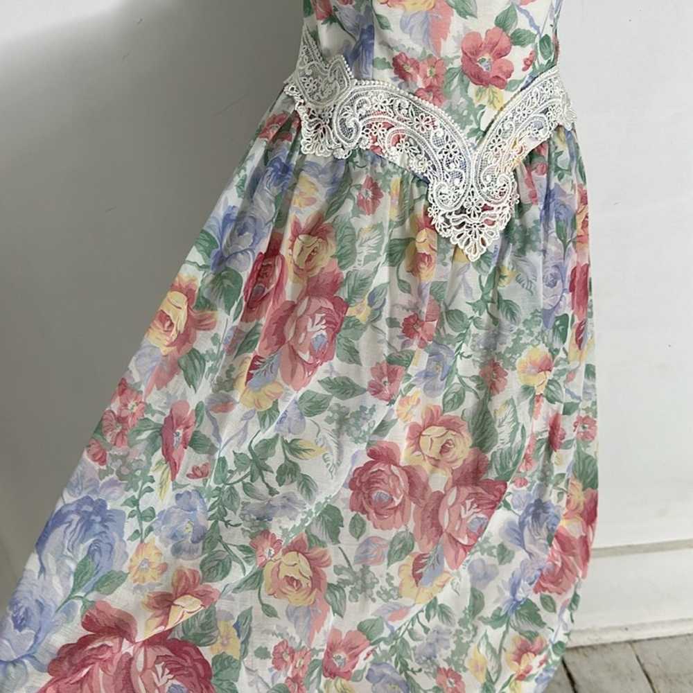 Vintage Scott McClintock Floral Regency Revival D… - image 2