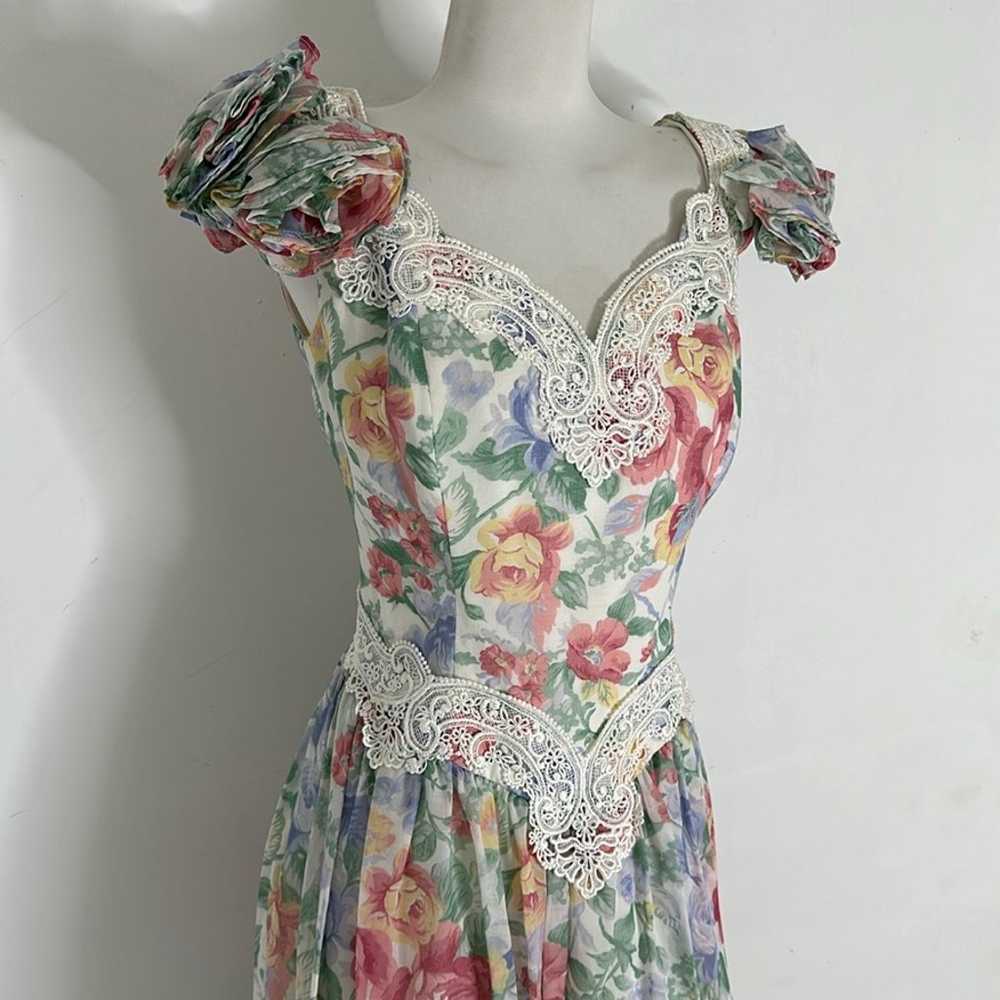 Vintage Scott McClintock Floral Regency Revival D… - image 4