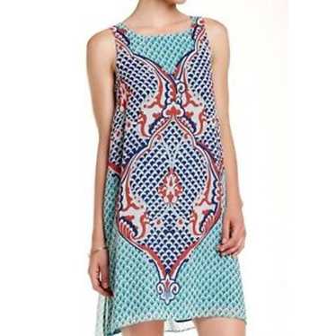 Max Studio Sleeveless A Line Scarf Mini Dress Fis… - image 1