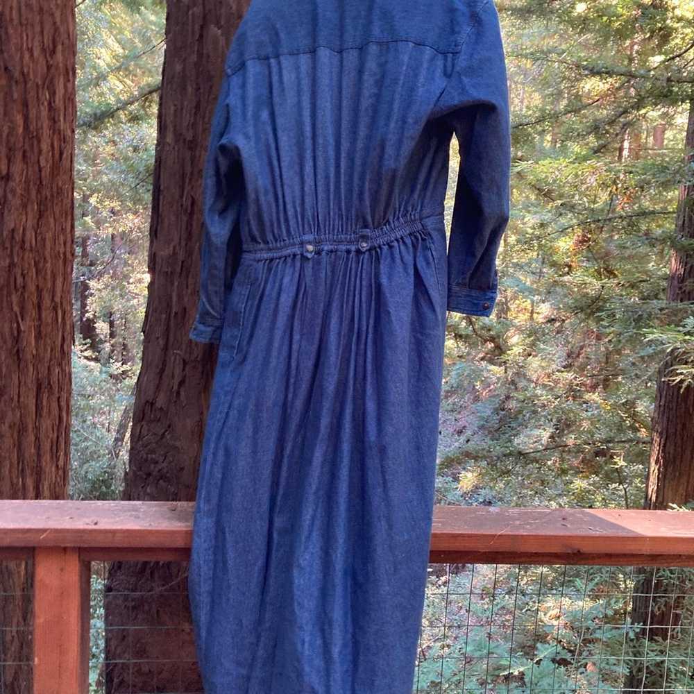 Eddie Bauer vintage denim maxi dress - image 4