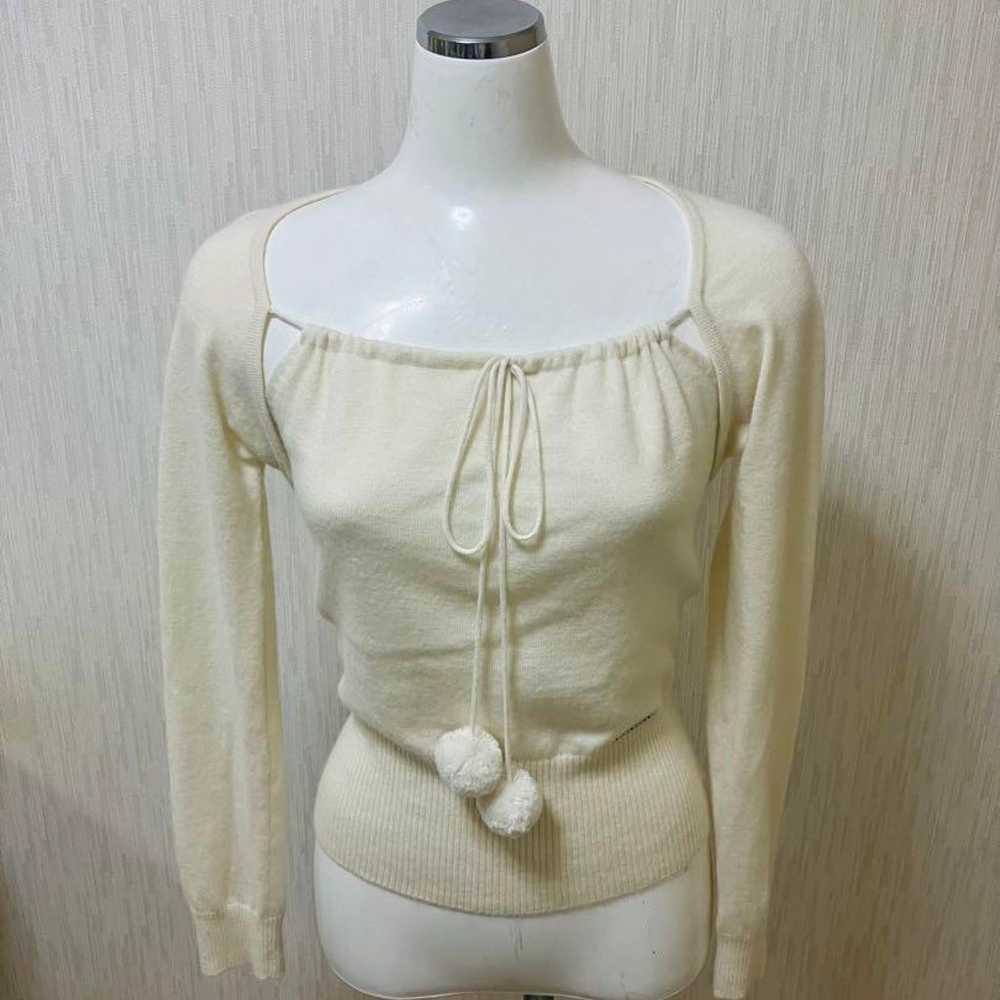 Excellent condition, rare Courrèges logo knit woo… - image 7