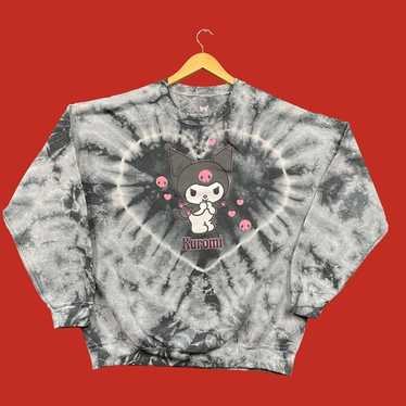 Kuromi Heart tiedye crewneck sweater size large