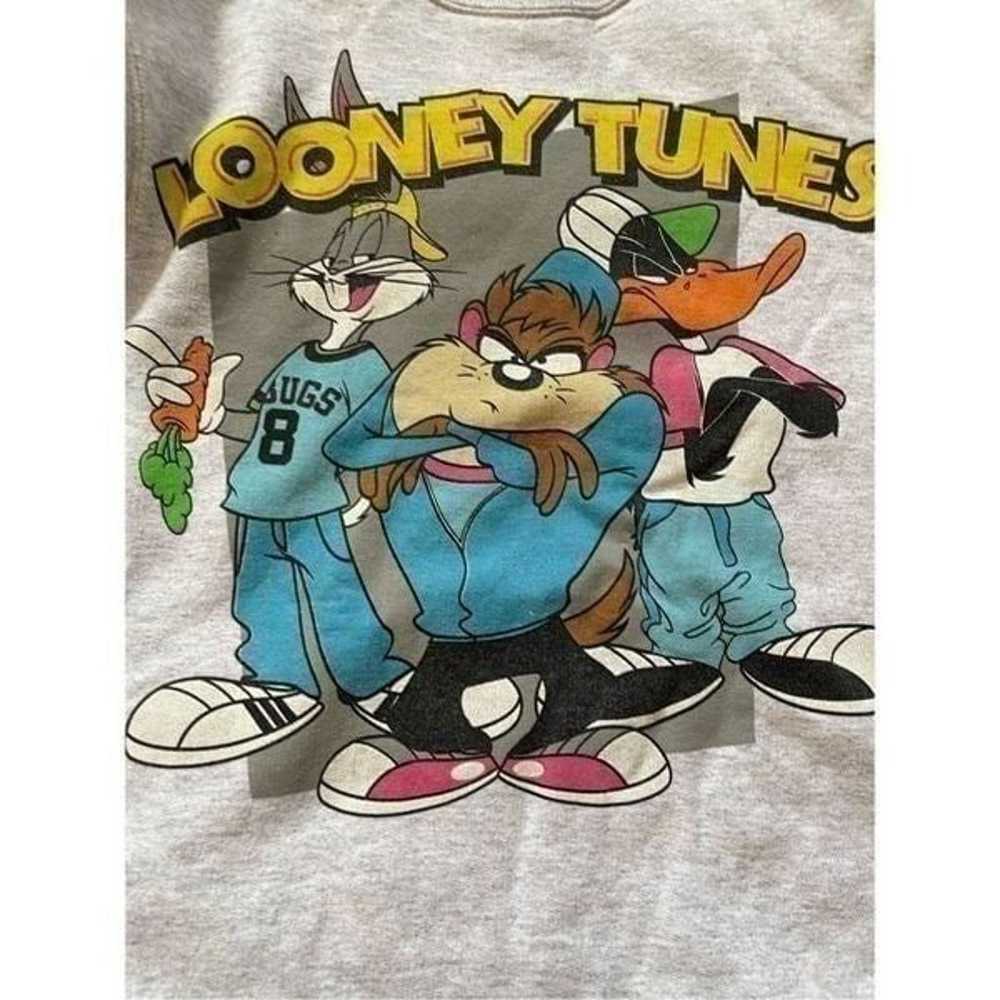 Vintage looney tunes graphic sweatshirt size small - image 5