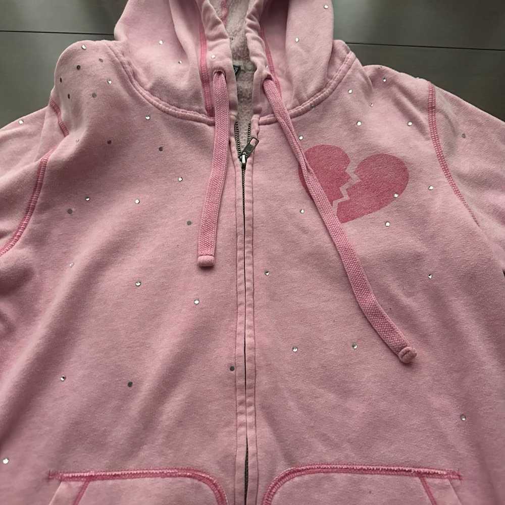 Vintage Pink Zip Up - image 2