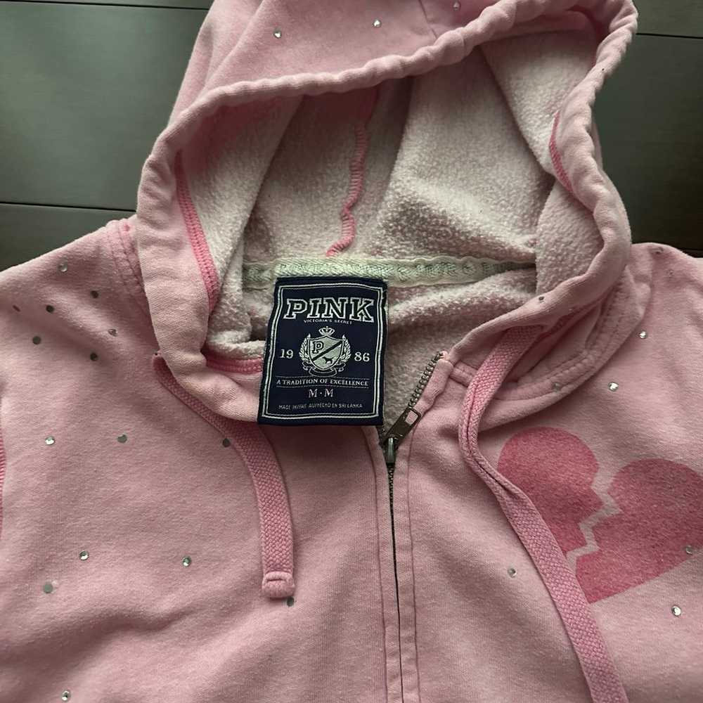 Vintage Pink Zip Up - image 5