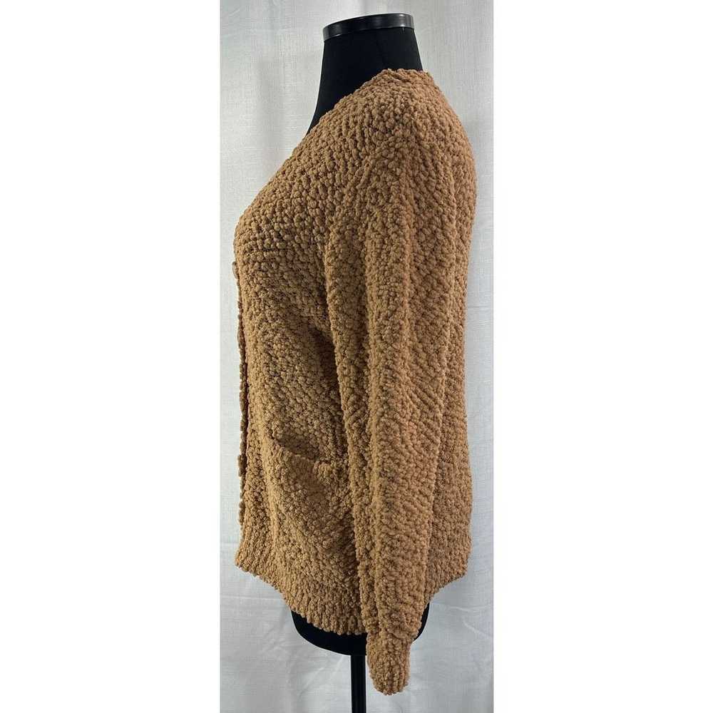 Unbrnd ZENANA Camel Open Front Popcorn Knit Cardi… - image 5