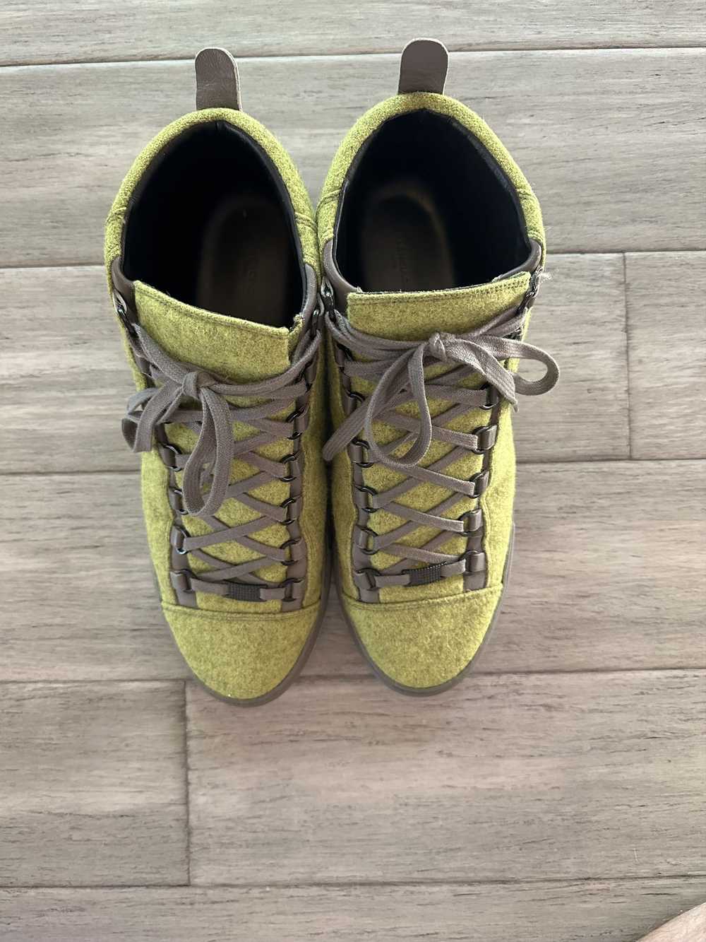 Balenciaga Balenciaga Arenas Hightops in Green Fe… - image 12