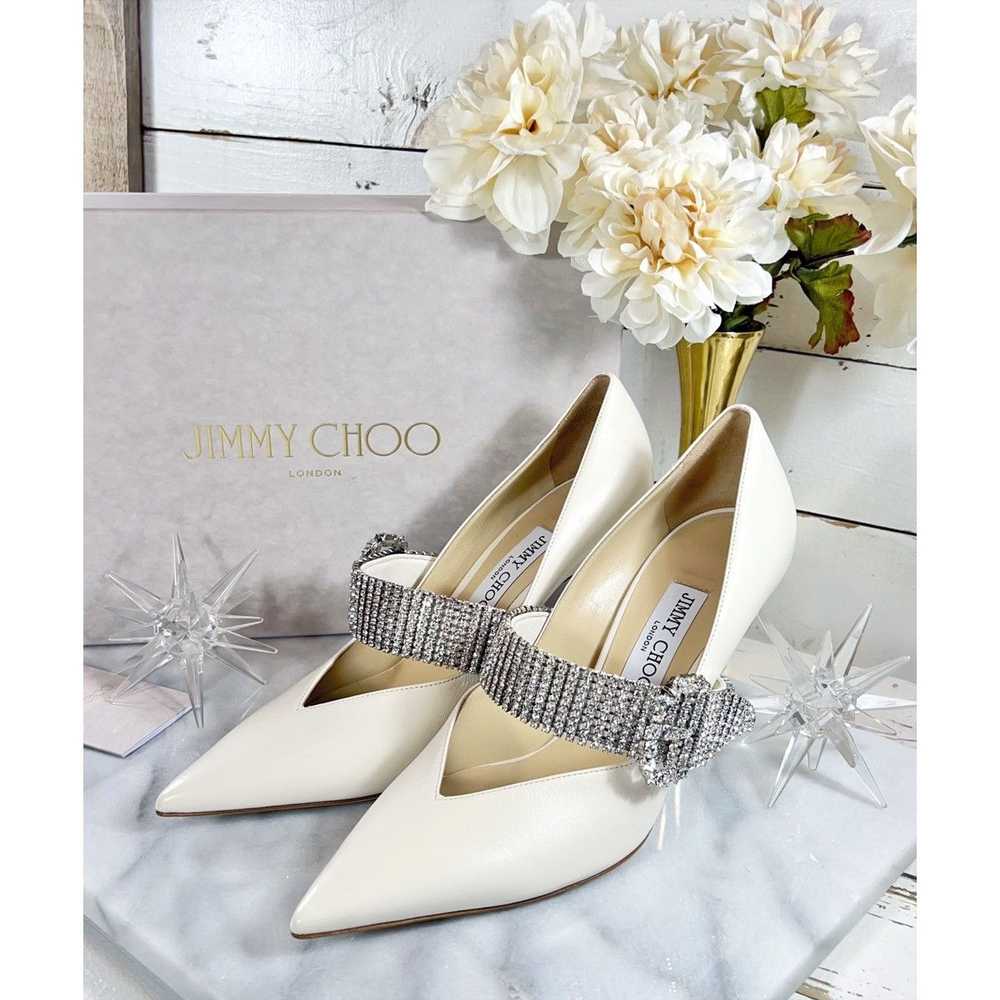 Jimmy Choo Jimmy Choo “Kari” in Ivory W/ Swarovsk… - image 2