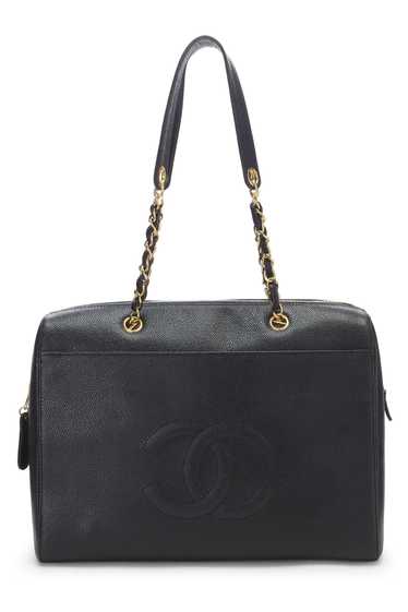 Black Caviar Zip Tote Small