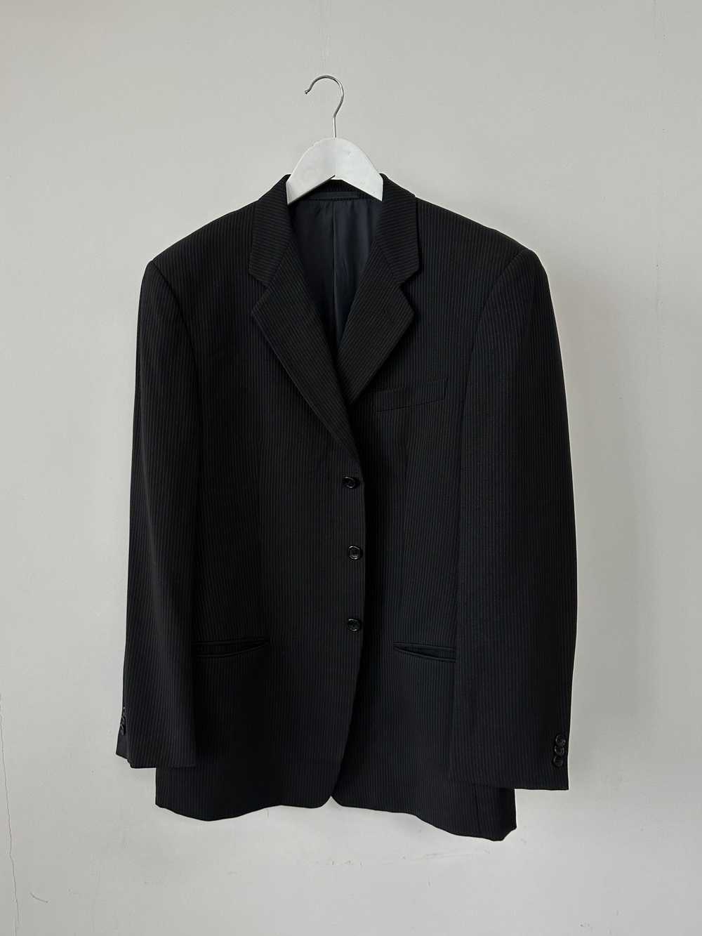 Armani Collezioni Pinstripe Virgin Wool Single Br… - image 6