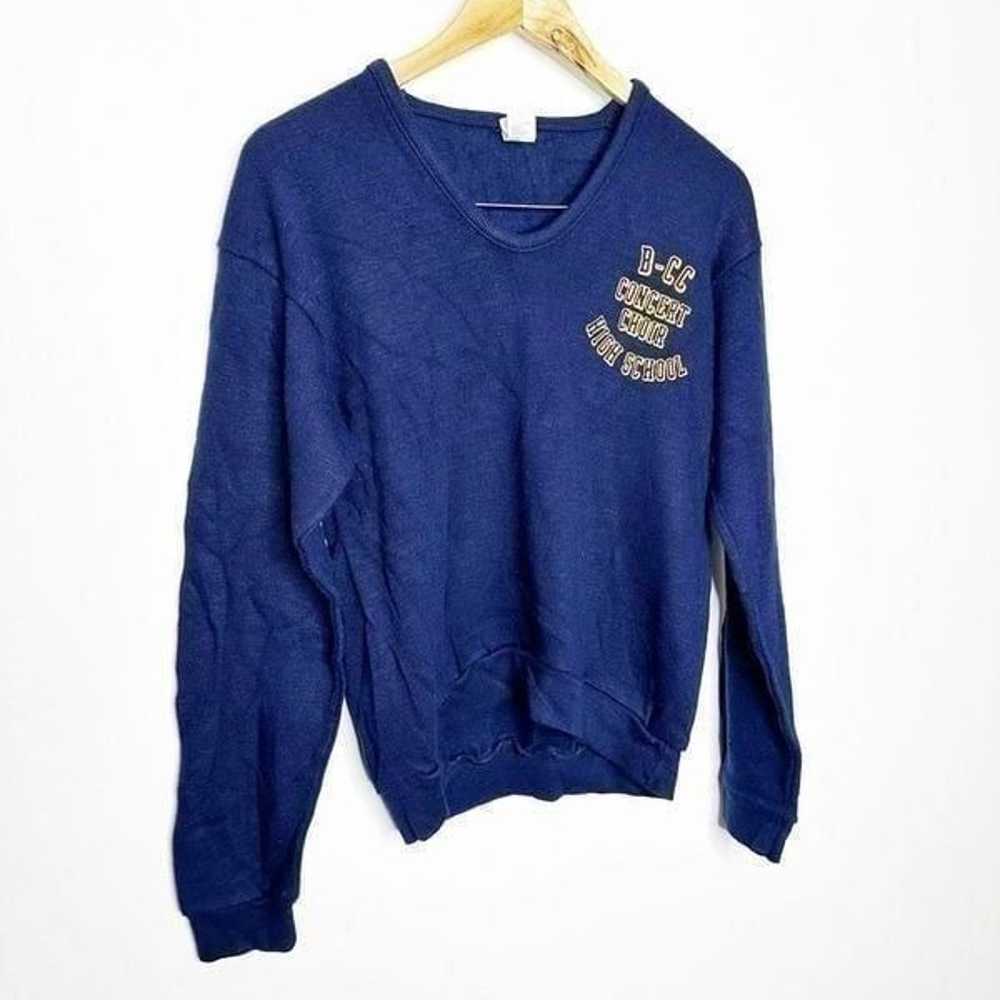 VINTAGE HIGH SCHOOL CONCERT CHOIR SWEATER navy bl… - image 2