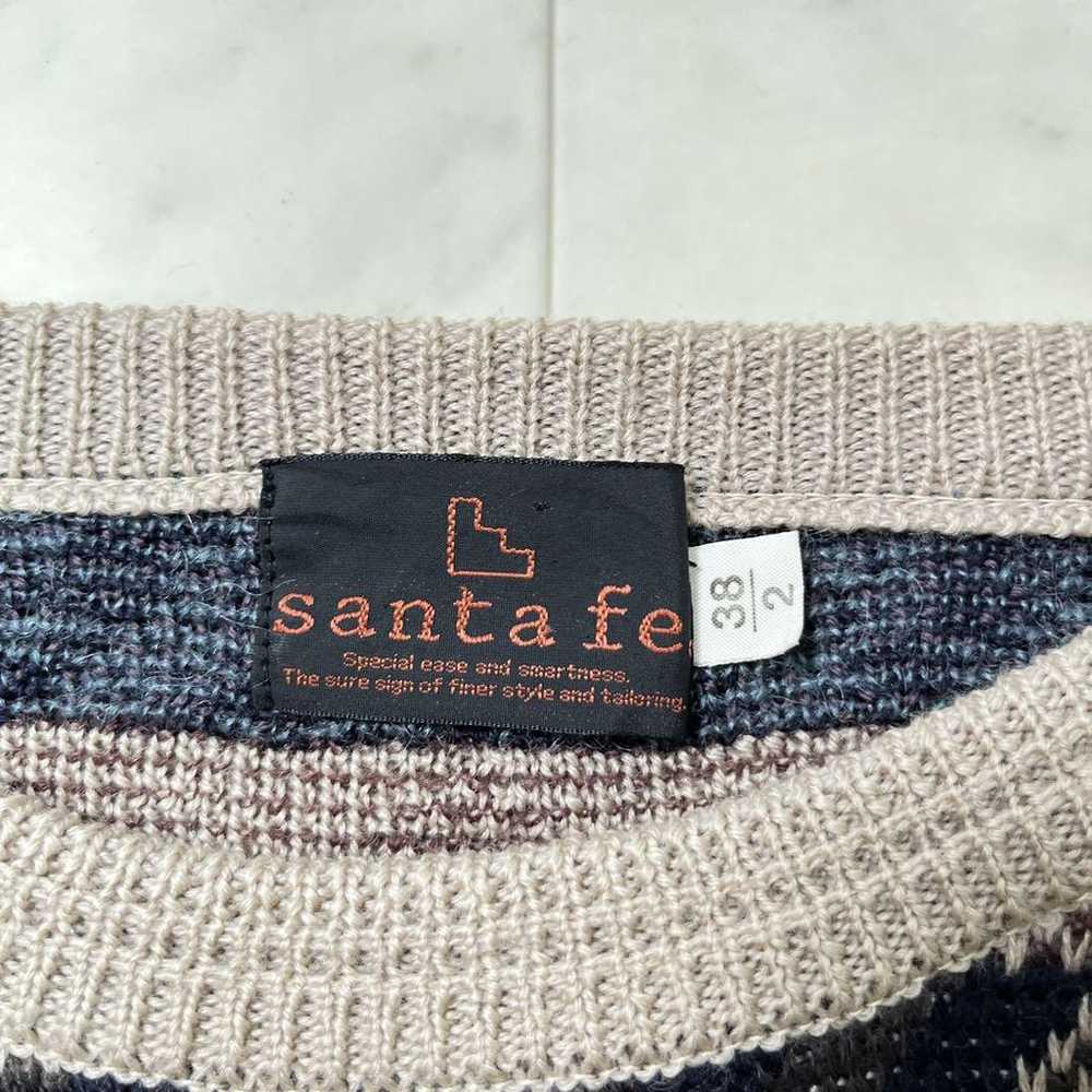 santafe Design Knit Multi-color Patterned Knit Sw… - image 8