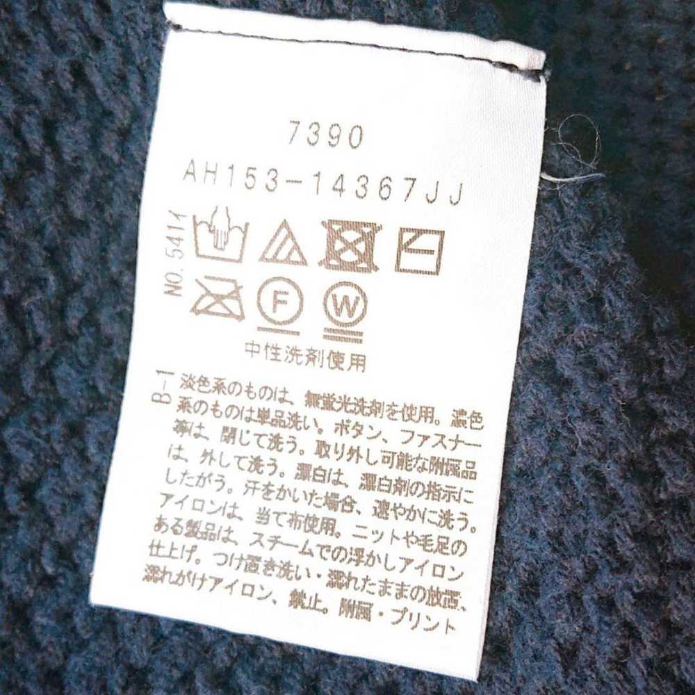 《UNTITLED》Untitled (2) Navy V-neck Knit Pullover - image 7