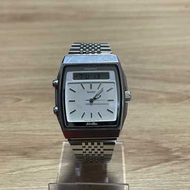 希少!【80'sVTG】SEIKO SilverWave H357-5140 Rare Vintage Seiko H357-5140 Silver Wave LCD Digital Watch