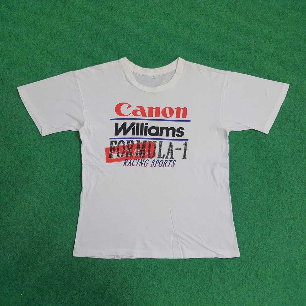 Canon × Racing CANON Formula 1 Racing Sport Tshirt - image 1