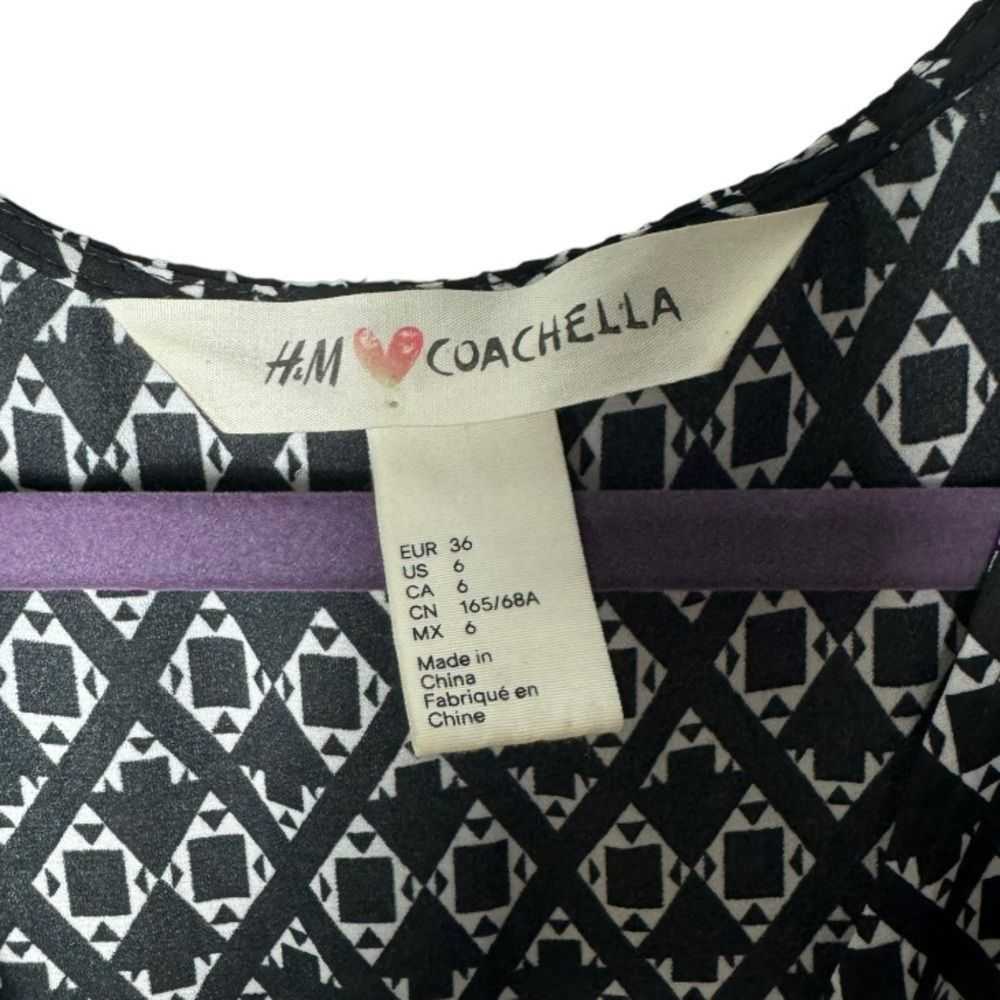 H&M H&M Coachella SZ 6 black and white abstract r… - image 4