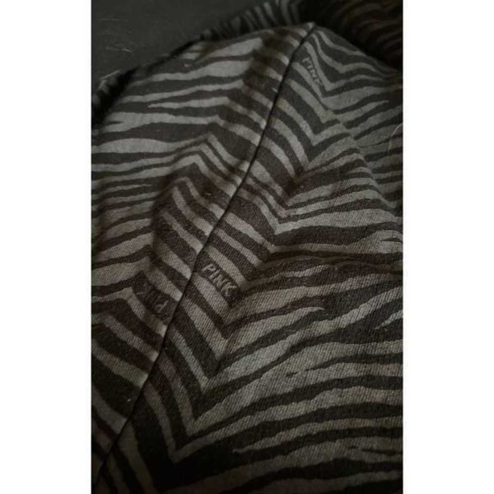 vs pink zebra bling zip up hoodie - image 8