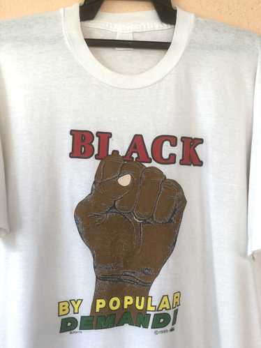 Art × Rap Tees × Vintage Vintage 80s BLACK BY POP… - image 1