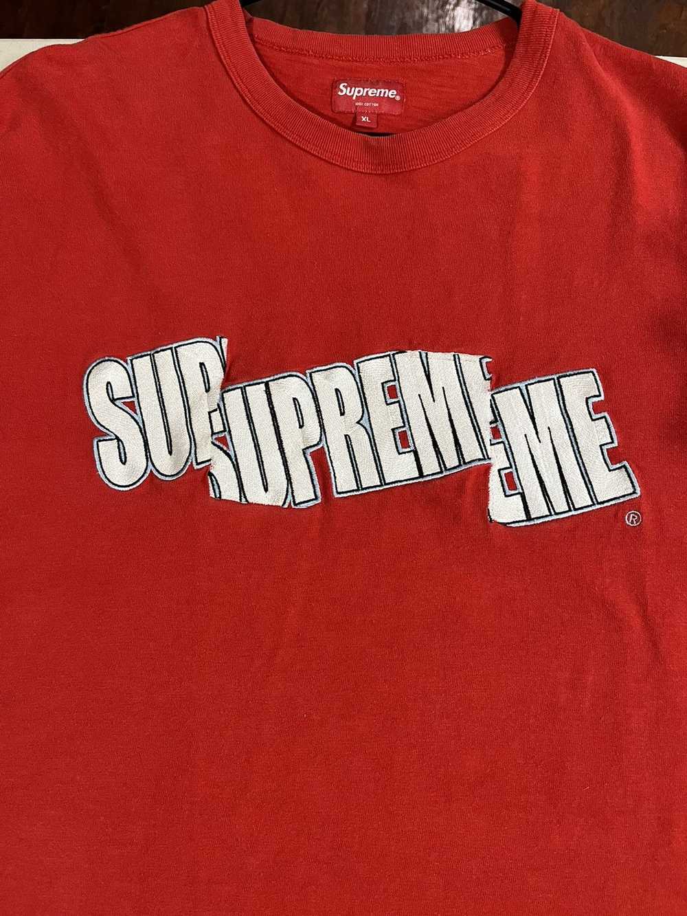 Supreme Supreme Cut Logo Tee - image 2