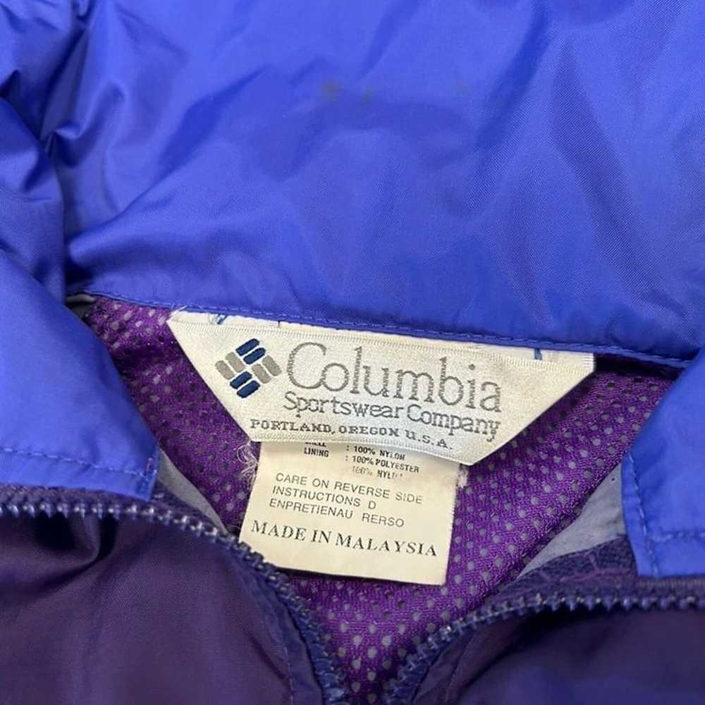 Vintage Columbia Full Zip Windbreaker Jacket Wome… - image 7