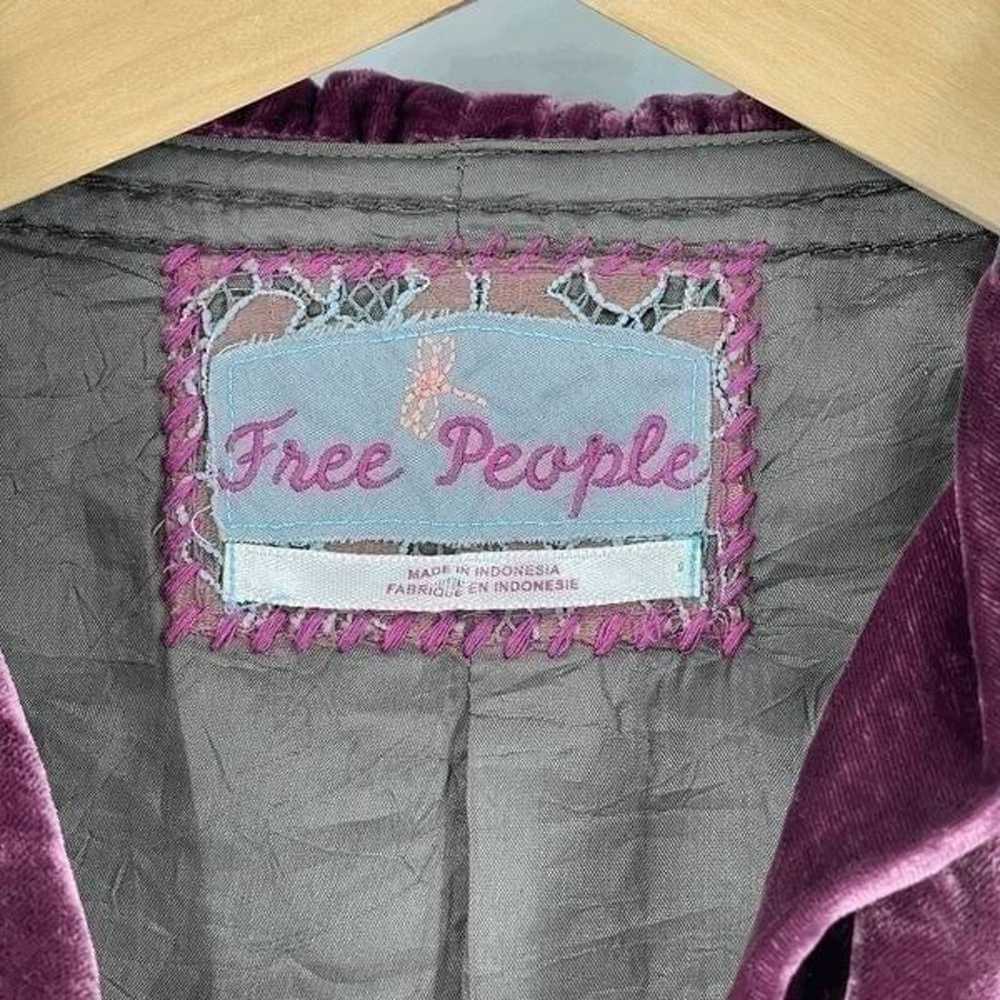 Free People Lace Velvet Cropped Jacket - image 5