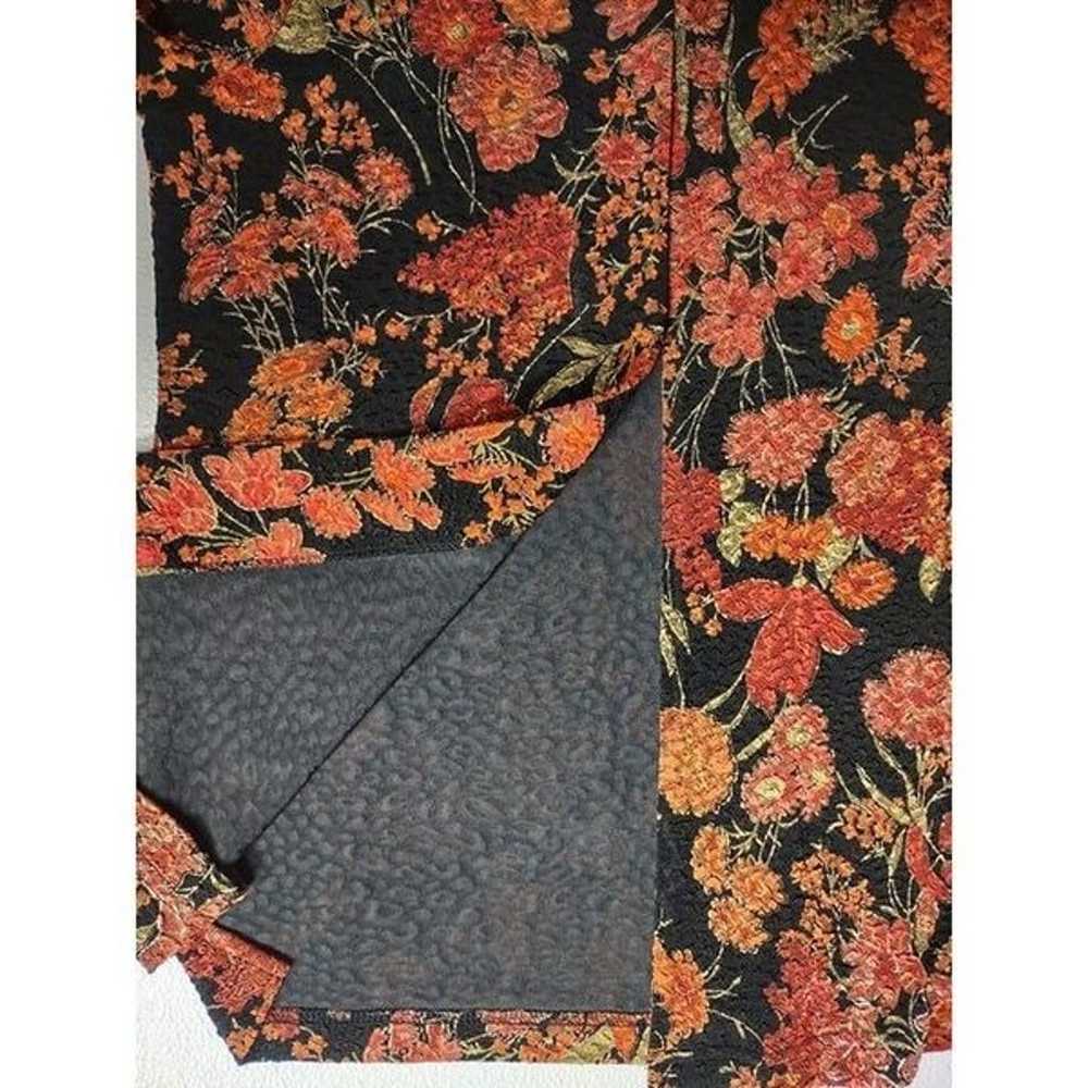 Coldwater Creek Vintage Orange and Black Floral J… - image 6