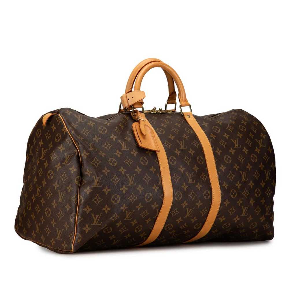 Louis Vuitton Keepall leather travel bag - image 2