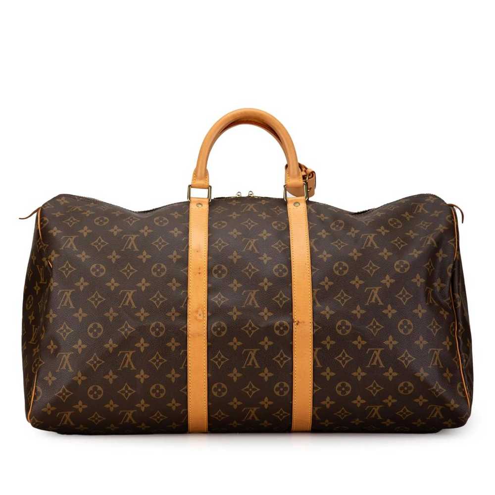 Louis Vuitton Keepall leather travel bag - image 3