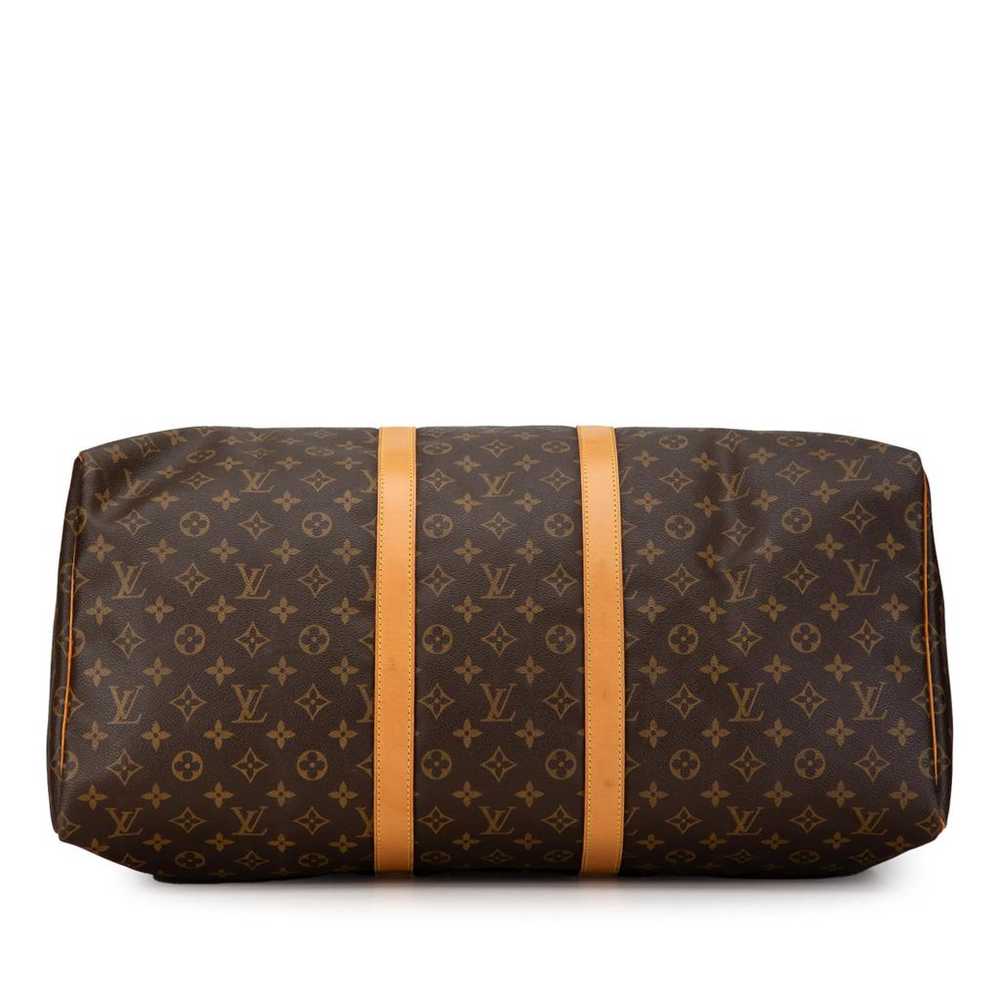 Louis Vuitton Keepall leather travel bag - image 4