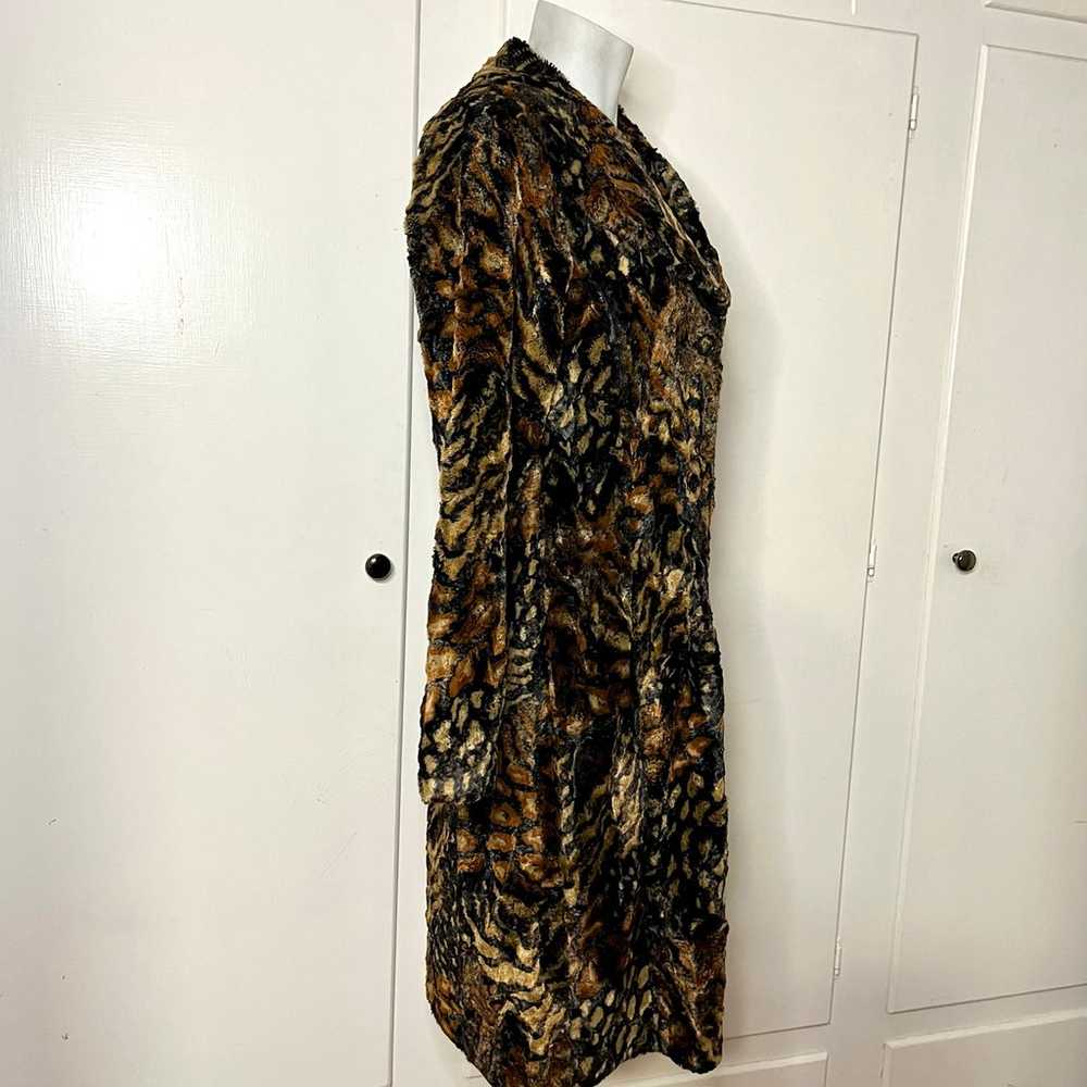 Vintage 90s/Y2K Mixed Animal Print Faux Fur Overs… - image 3